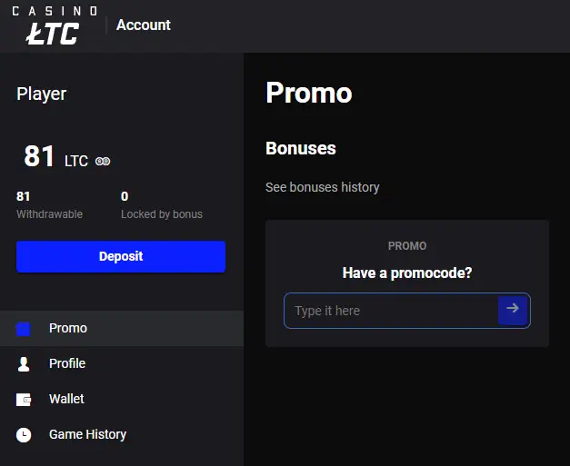 LTCCasino Bonus